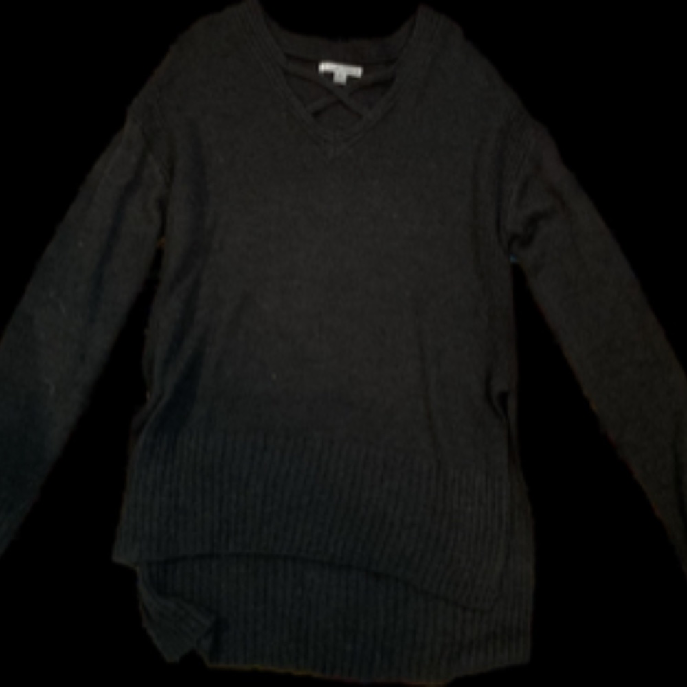 Black knit sweater